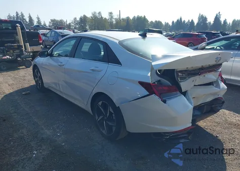 2021 Hyundai Elantra Sel z USA, uszkodzony, nr VIN 5NPLN4AG8MH043589